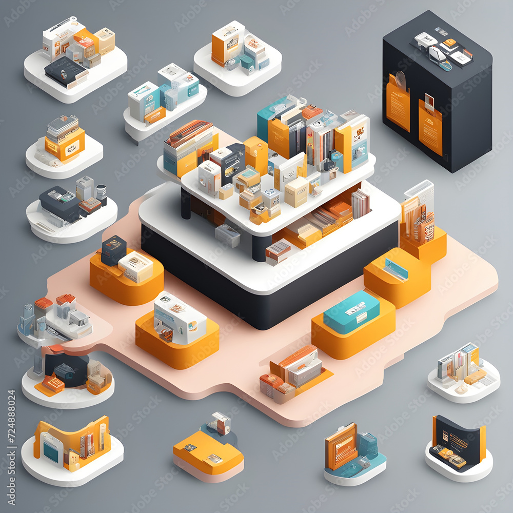 Obraz premium view of a office