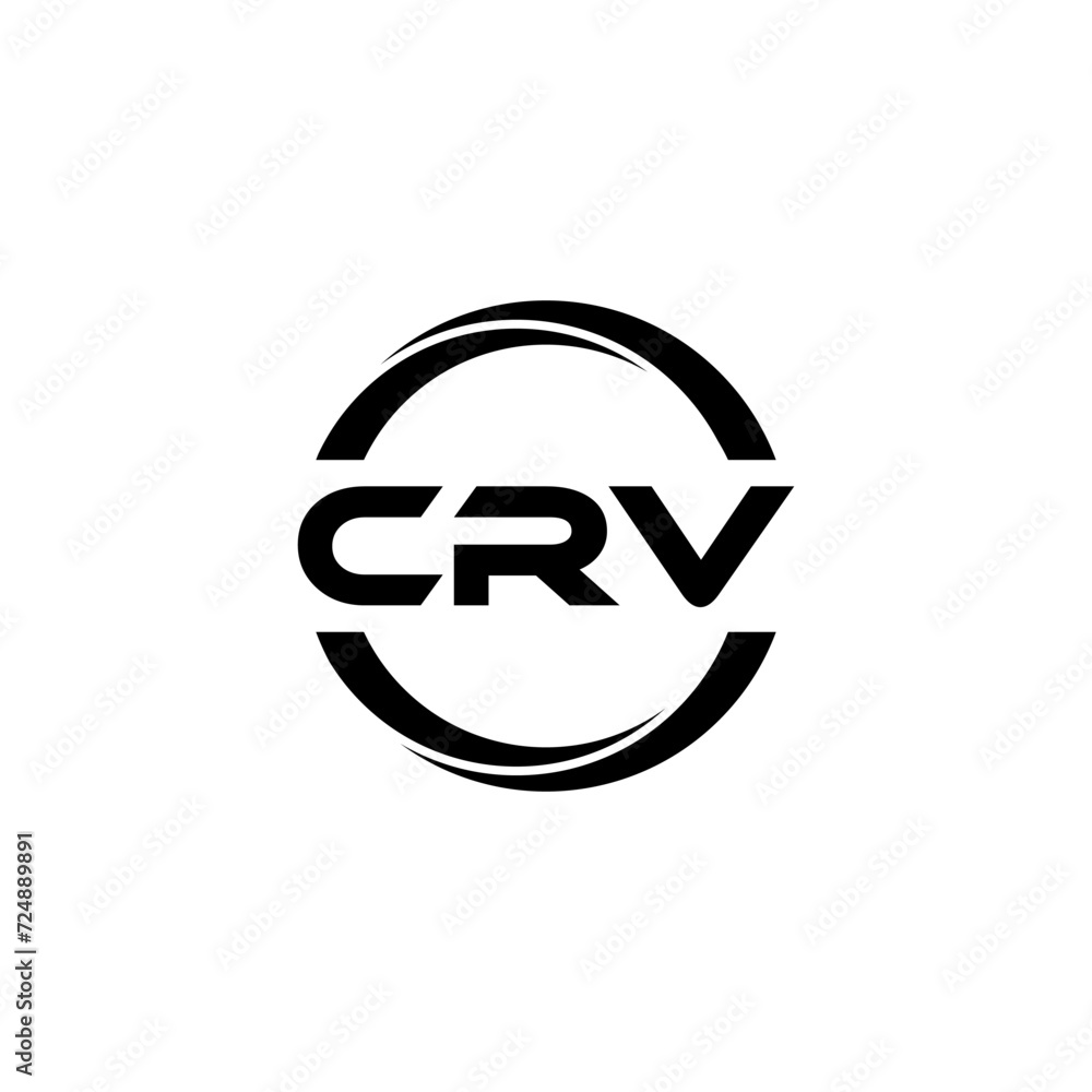 CRV Letter Logo Design With White Background In Illustrator Cube Logo crv-letter-logo-design-with-white-background-in-illustrator-cube-logo