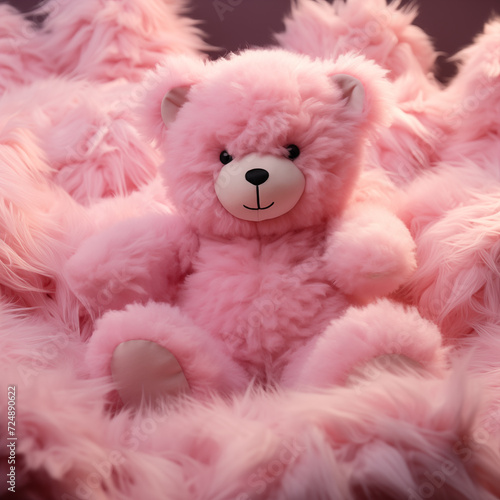 Lovely pink bear doll Adorable Pink bear for decorative. © Anas Graphics