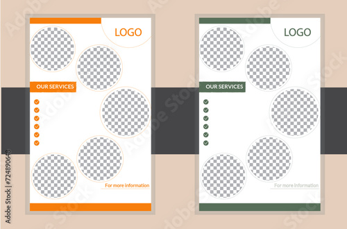 Simple and mordern flyer set template