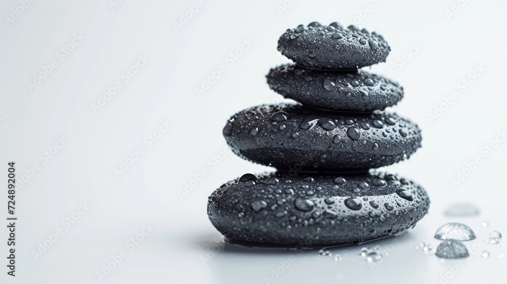 Pebbles balancing on white background. Sea pebble. Colorful pebbles. For banner, wallpaper, meditation, yoga, spa, the concept of harmony, balance. Copy space for text Pebbles balancing on white background. Sea pebble. Colorful pebbles. For banner, wallpaper, meditation, yoga, spa, the concept of harmony, balance. Copy space for text