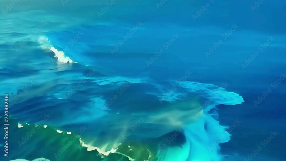Aerial Drone Flythough Over Breath Taking View, Beauty of Blue Sea, Collision of The Huge Wave With High Rock (HD 1080p) Aerial Drone Flythough Over Breath Taking View, Beauty of Blue Sea, Collision of The Huge Wave With High Rock (HD 1080p)