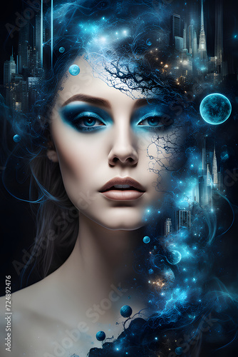 Generative AI Enigma: Eccentric Surrealism Portrait