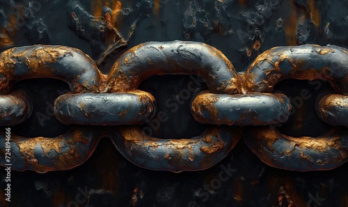 Abstract background with the image of chain links. © Andreas