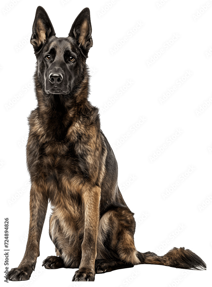 Dutch Shepherd dog, full body. Dutch Shepherd dog, full body.
