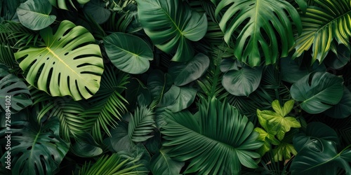 Abundance of Green Leaves Adorning a Wall