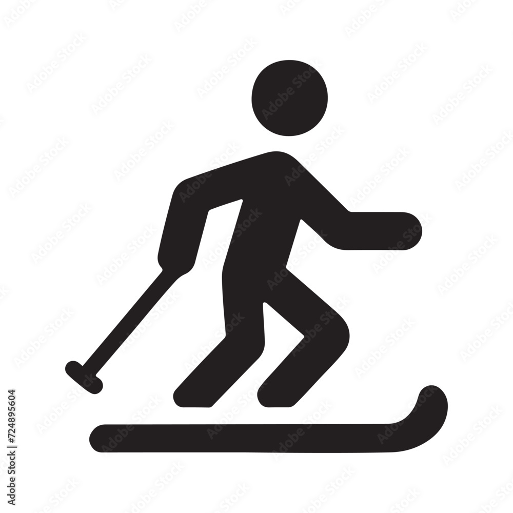 Skiing Icon