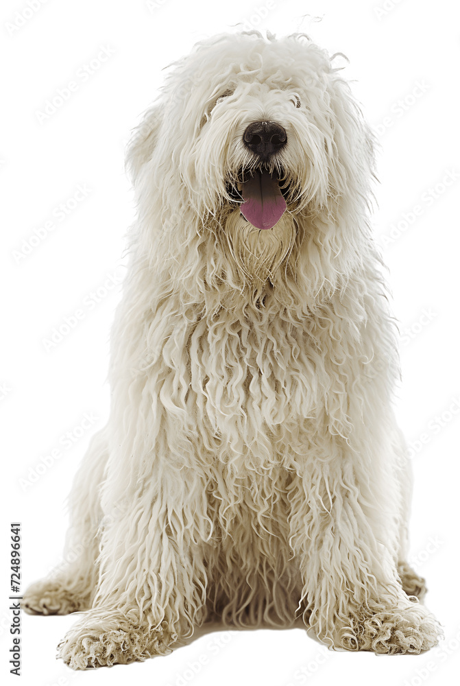 Komondor dog full body Komondor dog full body