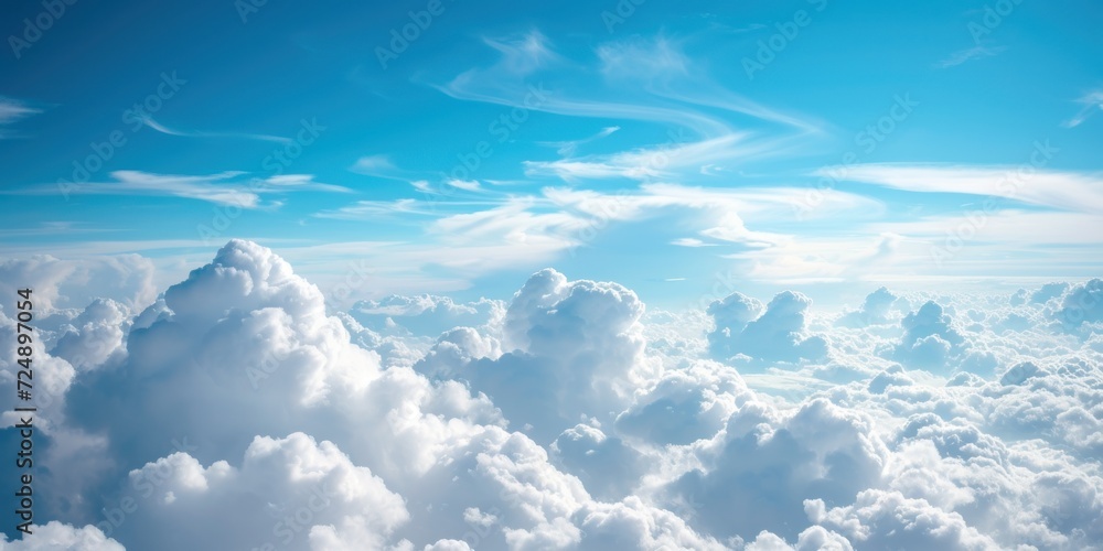 Blue Sky With Abundant White Clouds Blue Sky With Abundant White Clouds