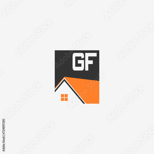 GF Initial Real Estate Logo Vector Art, Icons, and Graphics