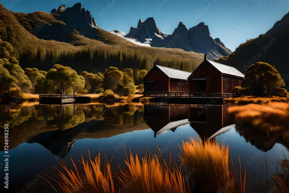Fototapeta premium reflection in the lake
