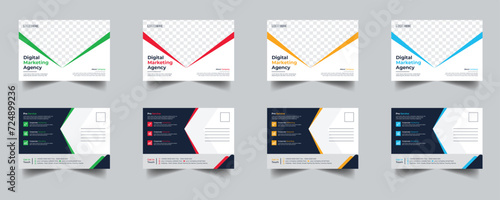 Modern Creative Corporate Post Card Template, Vector Template for Opening Invitation Editable, Professional Business Postcard Design, Event Card Design, Invitation Design, Direct Mail EDDM Template