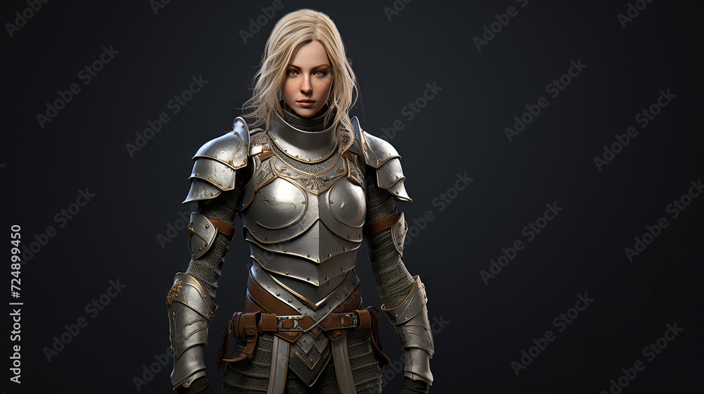 Female knight in armour Female knight in armour