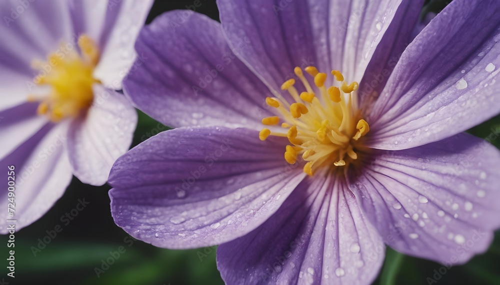 close up of a purple flower