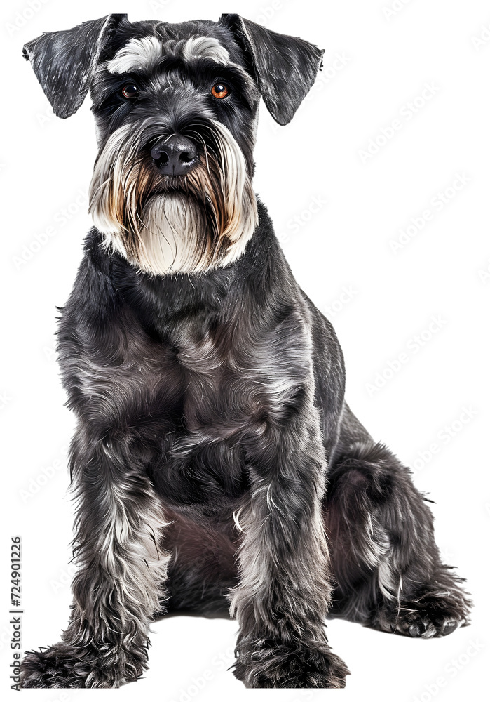 Standard Schnauzer dog, full body