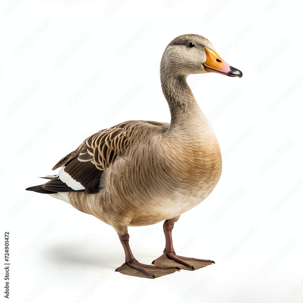 a drake, studio light , isolated on white background