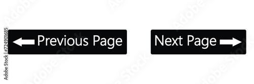 Next , Previous page button  , website or App UI pages changer.	