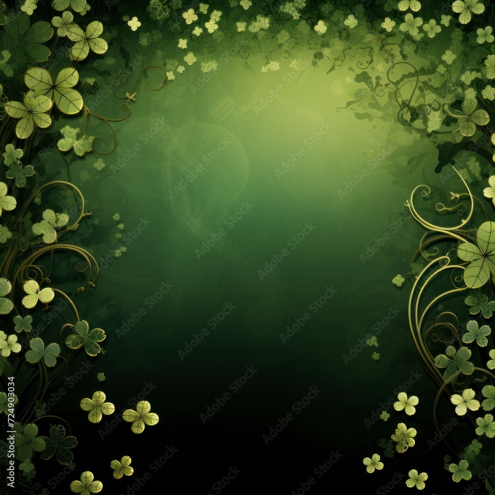 create an irish looking st patricks day background design generative AI create an irish looking st patricks day background design generative AI