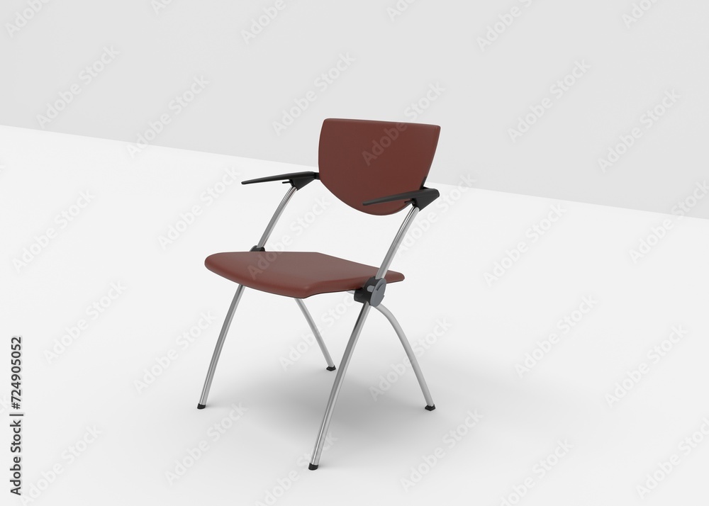 Modern Office Chair 3D Render With White Background Modern Office Chair 3D Render With White Background