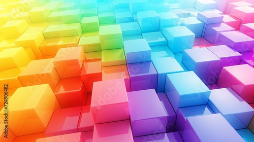 Colorful cube background