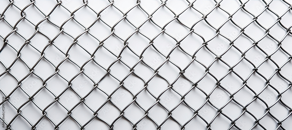 Fototapeta premium Metal mesh isolated on white background 