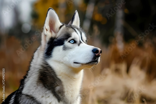 Siberian Husky - originally from Siberia  bred for pulling sleds in harsh climates. Known for their thick fur and high energy levels 