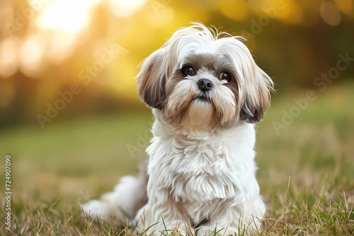Shih Tzu - originally from China, bred as lap dogs for Chinese royalty. Known for their long, silky hair and affectionate personalities photo