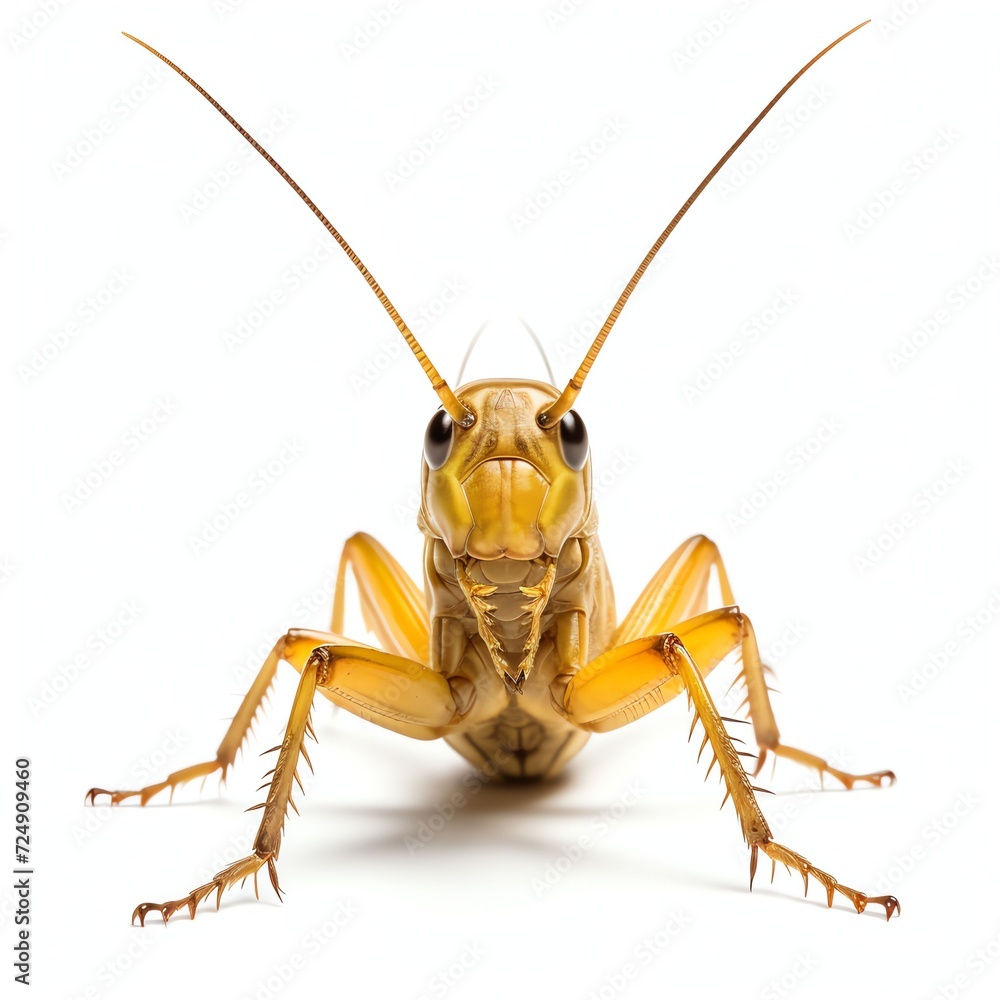 a cricket, studio light , isolated on white background a cricket, studio light , isolated on white background
