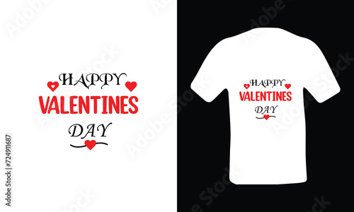 Happy Valentine's day t-shirt design.
