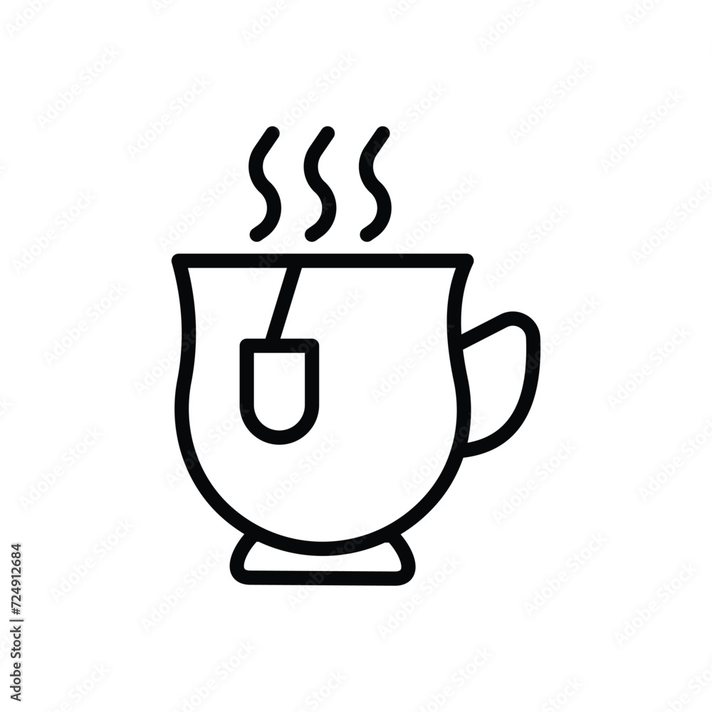 12 tea cup icon with white background vector stock illustration 12 tea cup icon with white background vector stock illustration