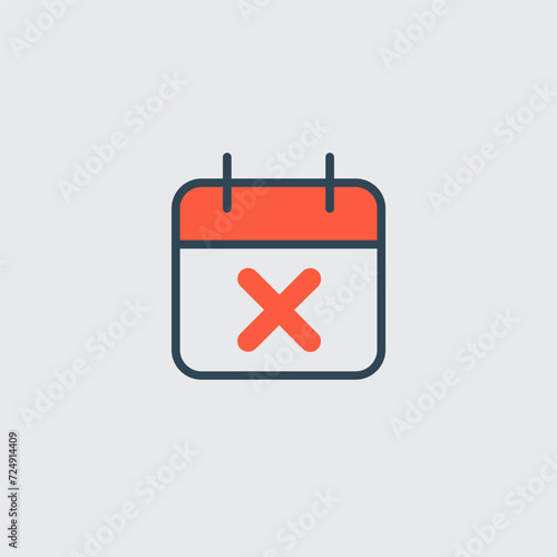 calendar stay home icon. Ca...