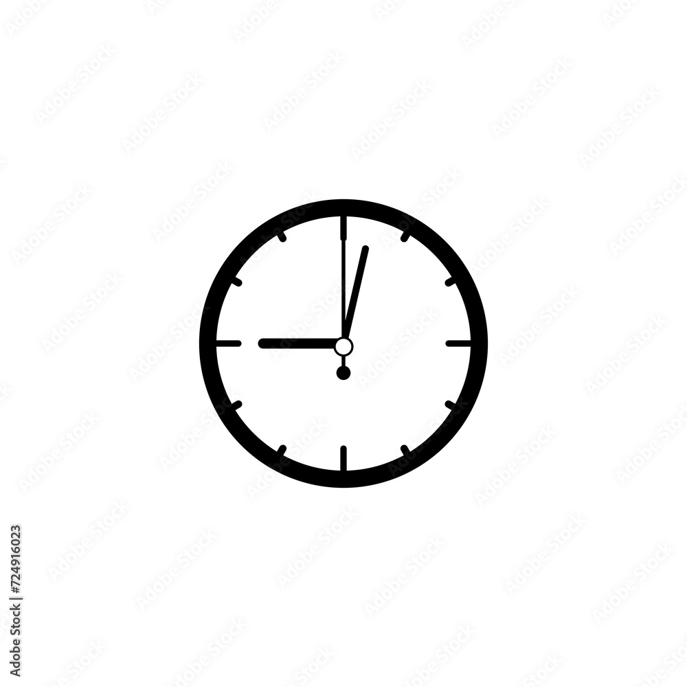 Clock logo icon isolated on transparent background Clock logo icon isolated on transparent background