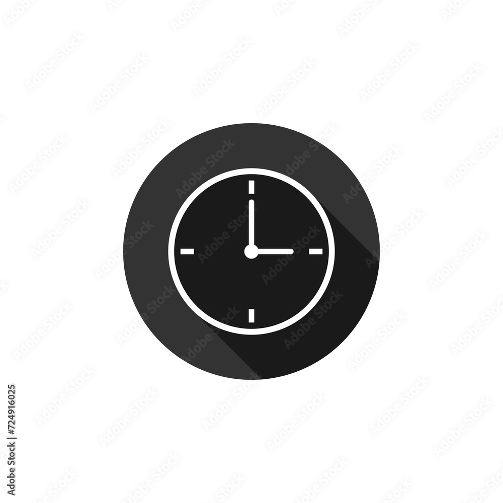 Clock logo icon isolated on transparent background Clock logo icon isolated on transparent background