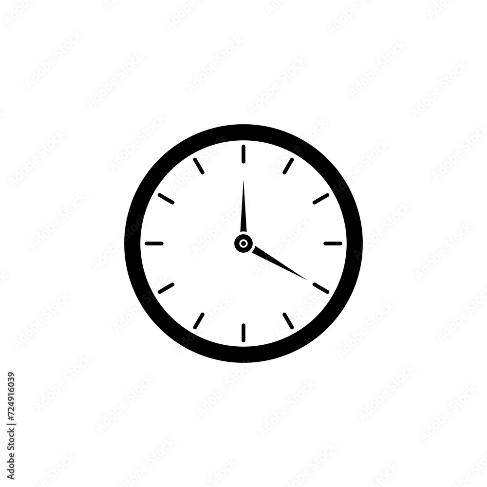 Clock logo icon isolated on transparent background Clock logo icon isolated on transparent background