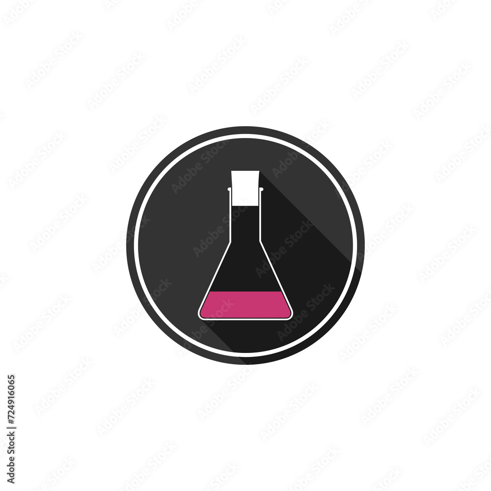 Closed test tube icon isolated on transparent background Closed test tube icon isolated on transparent background