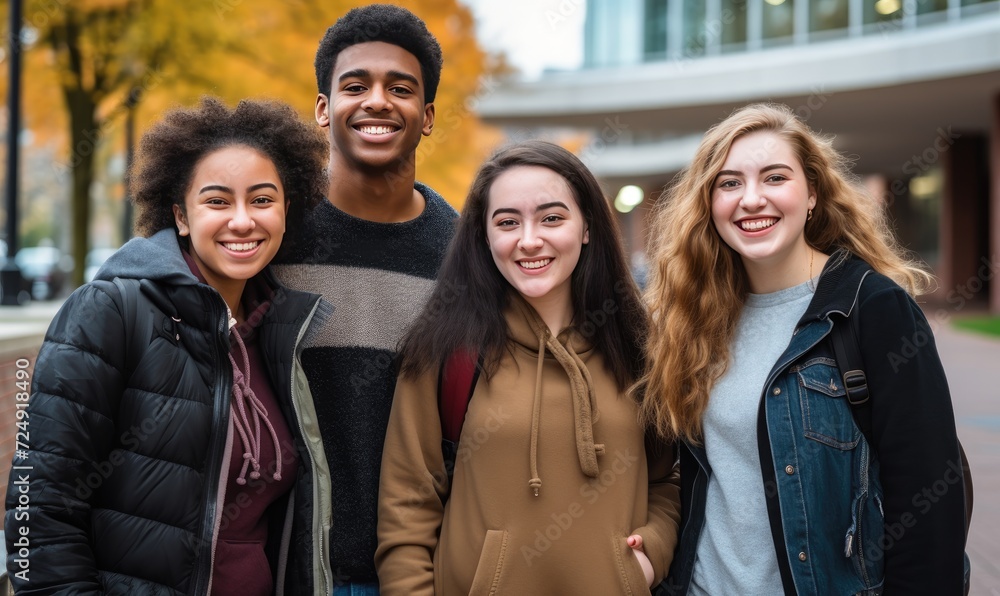 A group of young women standing next to each other A group of young women standing next to each other
