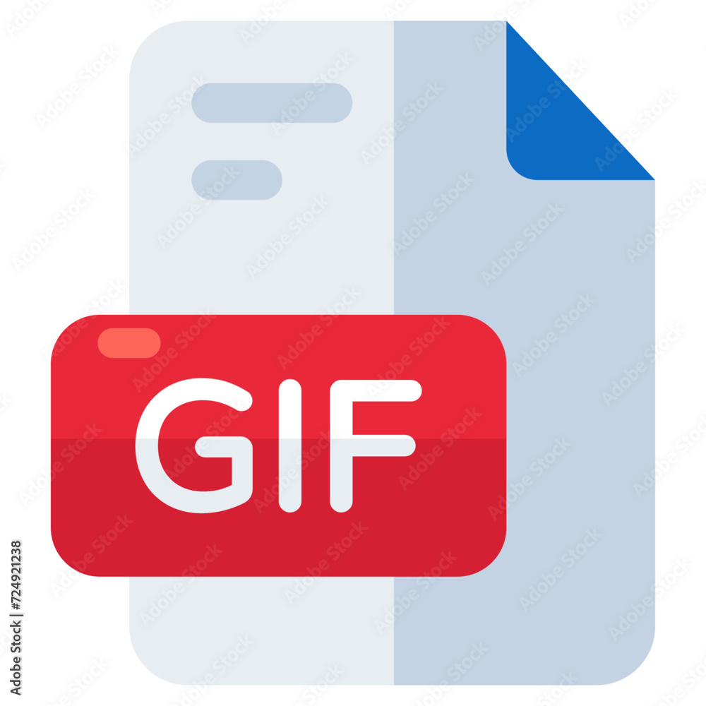 Creative design icon of gif file Creative design icon of gif file