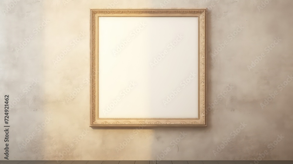 blank picture frame on grunge wall background, blank picture frame on grunge wall background,
