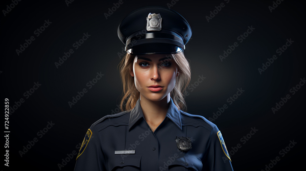 A female police officer A female police officer