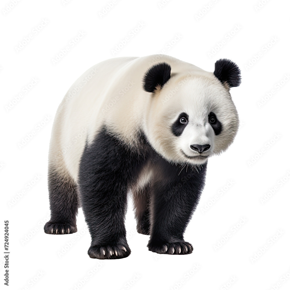 Panda on white or transparent background Panda on white or transparent background