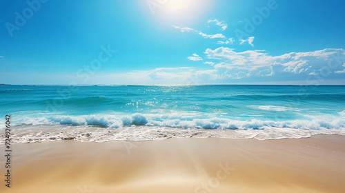 sea and sky. illustration of a summer background