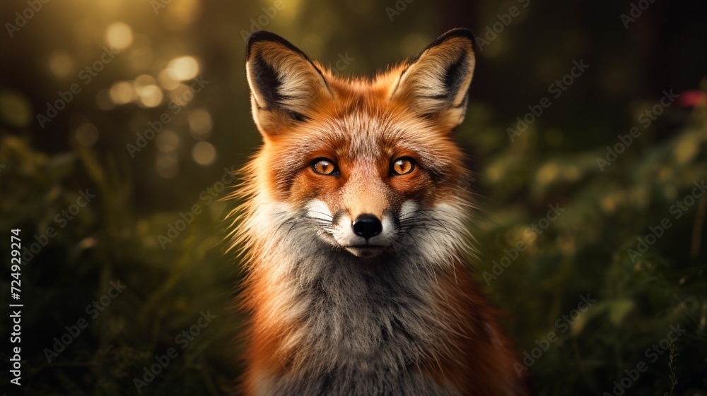 A Fox animal cute face angry looking AI Generated Photo A Fox animal cute face angry looking AI Generated Photo