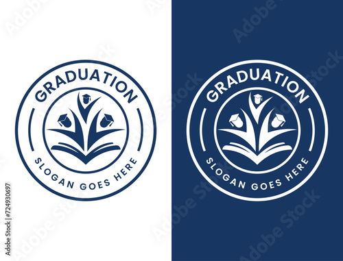 Education logo, collage logo vector templates