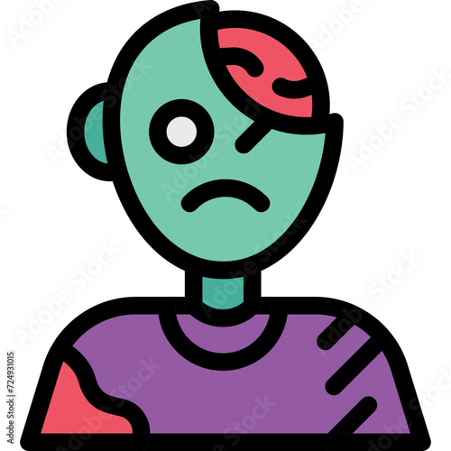 Wallpaper Mural Zombie icon Torontodigital.ca