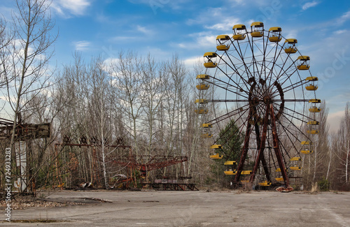 The disturbing playground located in the exclusion zone of the city of Pripyat (Ukraine) famous for the Chernobyl disaster