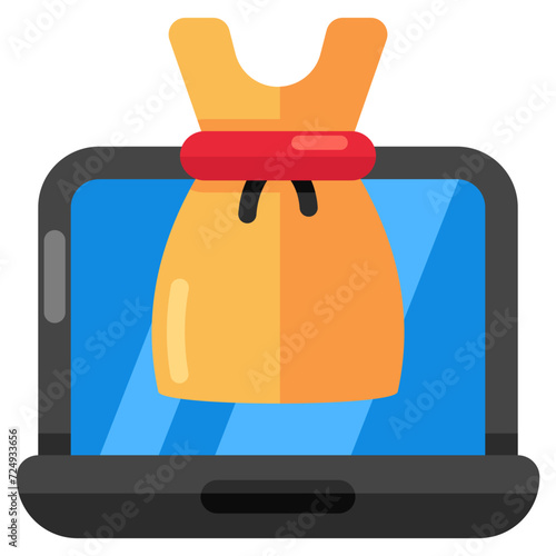 Modern design icon of buy frock online 