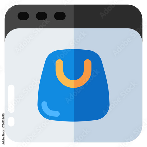 Modern design icon of buy frock online 