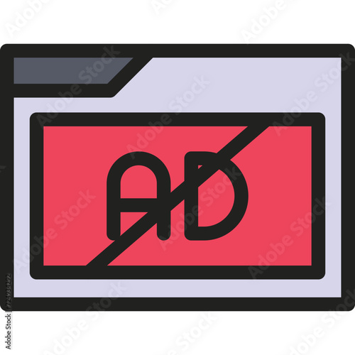 Ad blocker icon photo