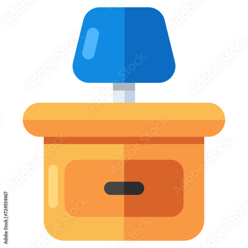 An icon design of chest of drawers 