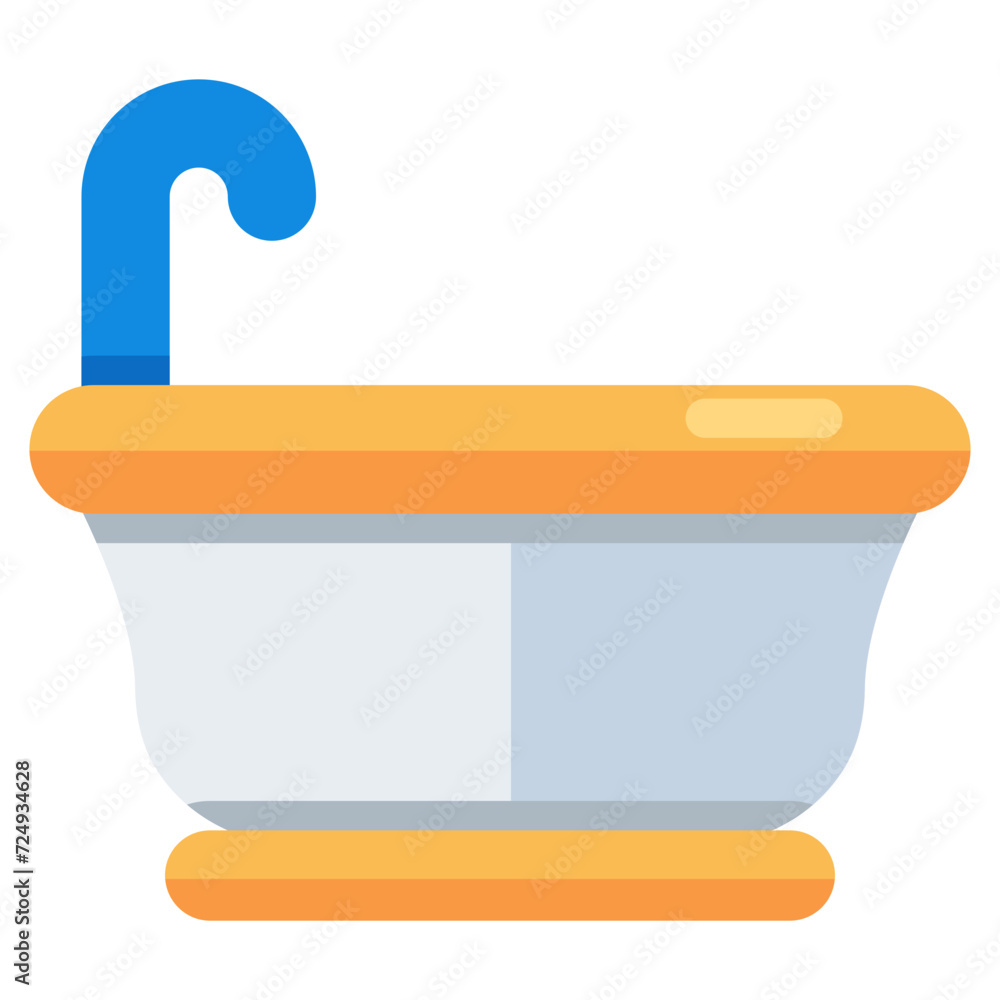 Modern design icon of washbasin Modern design icon of washbasin